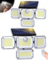 Outdoor Motion Sensor Lamp, 4-Head Solar Power Light, 333 LED Solar Light,