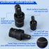 SPEEDWOX 3Pcs Universal Joint-Socket Set, Impact Swivel Socket Set 1/4 3/8 1/2 for 360 Degree Use