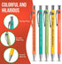 MilkToast Brands Funny Dog People Pens, Snarky Gag Gift Set for Pet Owners or Coworkers, Black Ballpoint Pens