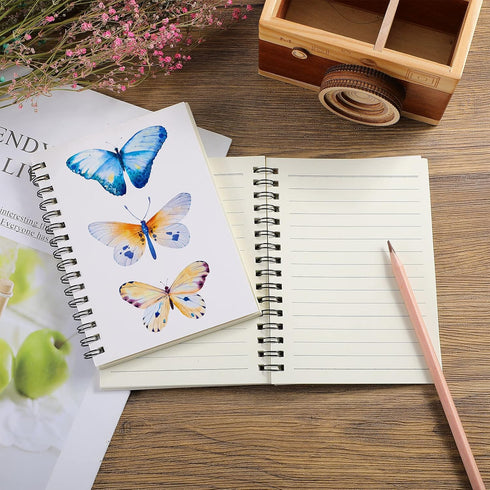 Zonon Sublimation Notebooks A5 Spiral Notebooks, Hardcover DIY Writing Paper for School Office Home Travel (12 Pcs)