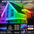 SINLEY 100FT Permanent Outdoor RGB Lights,Waterproof Smart LED Eaves Lights with App/Remote Control,for Christmas