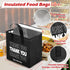Aliceset 80 9.5 9.5 6 Inch Pcs Thank You Insulated Bags for Food Delivery Bulk x x Thermal Insulation Bag for Cold