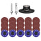 HARFINGTON 23pcs Quick Change Discs Set 3" Roll Lock Sanding Discs with
