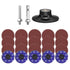 HARFINGTON 23pcs Quick Change Discs Set 3" Roll Lock Sanding Discs with