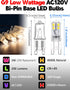 G9 T4 Bulbs 20W 4000K, G9 Bulbs 2W 200LM, Non-Dimmable Bulb 10 Pack LED Replacement, Natural White Bi-Pin Base LED