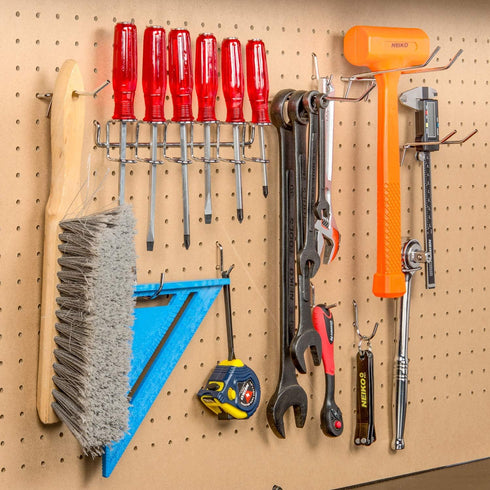 53106 Pegboard Hook Assortment Set, 50 Piece Heavy Duty Hooks for Tools, Garage & Workshops