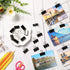 Jetec 500 Pieces Medium Binder Clips, Metal Paper Clips for Office Supplies (1.25 Inch, Black)