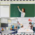 Set of 9 Cursive Writing Bulletin Board, Cursive Alphabet Wall Strip for Teacher Supplies, Kids Education, Classic Black