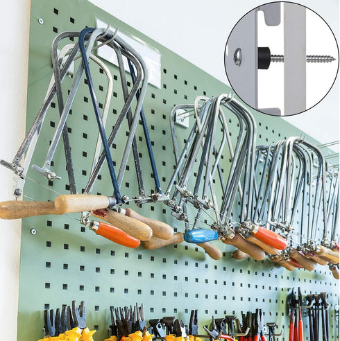 Pegboard Spacers Mounting Kit, Magnetic Pegboard with Screws, Spacers, Washers for 1/8-Inch and 1/4-Inch