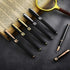 Weighted Rollerball Pens, Heavy Grip Pens for Hand Tremors, Black Ink, 3 Colors, Low Dexterity, 6 Count