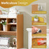 6 Shelves3-Tier Nova Microdermabrasion Wooden Desktop Bookshelf with Desk Organizer Hutch for Computer Desk, Home
