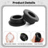 Sunkoo 20PCS Grommets 11/16"(17mm) 5/16"(8mm) Grommets Rubber Drill Hole, ID Durable Black Silicone Top Hat