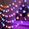 AUAUY Snowflakes String Lights, 40 LED 19.6FT String Lights Battery Operated 2 Modes,