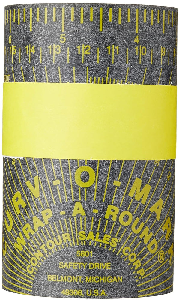 Jackson Safety Flexible Wrap-A-Round Pipe Marking Tool, 3" to 6" Pipe Diameter, Gray, Medium