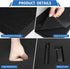 Storystore Polyurethane Foam Sheet, 4 Pcs Black Foam Inserts, Pick Apart Foam Pads for Cases, Packing, Toolbox, Camera