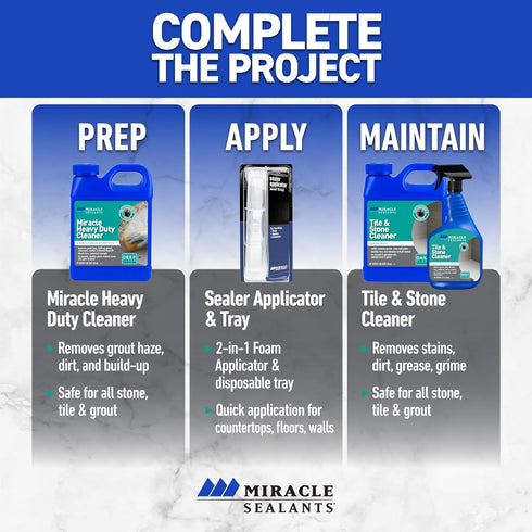 Miracle Sealants Heavy Duty Non-Acidic Cleaner - Quart Size for Tile & Stone
