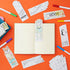 Juvale 24-Pack DIY Bookmarks for Kids & Students - Color Your Own Bookmark Kit with Book Worm Designs for Reading,