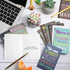 Inspirational Mini Notepads, Motivational Notebook for School, Office, Travel, 12 Styles (Cute Style, 96 Pieces)
