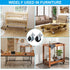 2 Inch M8 (4 4 PATIKIL Stem Casters Wheels, Wire Shelf Caster Threaded Swivel Wheels for Furniture Wire Shelving