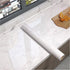 White/Gray Glossy Marble Contact Paper Wallpaper, 15.8"x78.7", Self Adhesive Thick Removable Vinyl for Kitchen