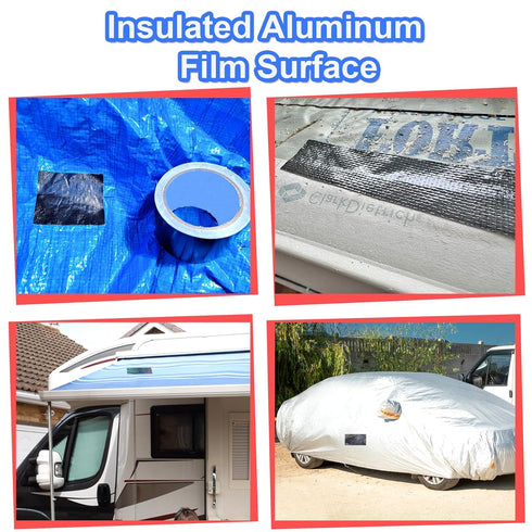 RV Awning Repair Tape, Heavy Duty Waterproof Repair Tape for Tarp, Canvas, Tent, and Boat Covers