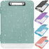 Glitter Clipboard with Storage, A4 Binder Clip Boards 8.5x11 with Low Profile Clip, Side Opening for Office Supplies