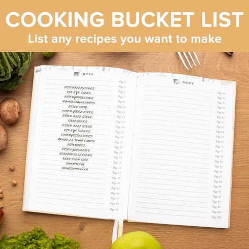 Elegant Hard Cover Recipe Journal: Blank Cookbook for Organizing and Writing Your Own Culinary Creations (Beige)