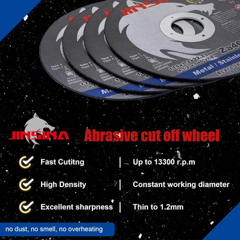 Cut Off Wheels 12 PCS, 4 1/2 Inch Fast Cutting Disc for Metal and Stainless Steel Angle Grinder (4-1/2 x .045 x 7/8inch)