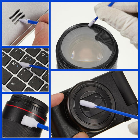 Dansib 500 Pack 5 Foam Tip Cleaning Swab Kit Cleanroom Sponge Stick Types Multi Purpose Swabs Lint Free Foam Tip Swab