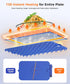 6-Level 1-6h Waterproof Food Warming Mat, Color-Changing Electric Heating Tray with Temperature Control, Timers
