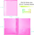 WOT I Heavy Duty Folders 18PCS with Clear Front Pockets, Extra Thick Plastic Folders with 3 Pockets for School/Work/Home
