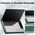 Padike Business Card Holder Case, Professional PU Leather & Stainless Steel Multi Card Wallet for Men & Women (U-Green)