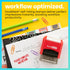 ExcelMark Self-Inking Rubber Teacher Grading Stamp - Please Complete and Return