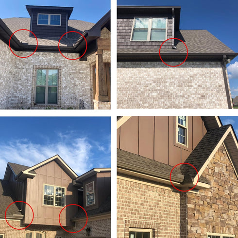 Eagle 1 Rain Gutter Valley Splash Guards, Straight or Bent, Includes Screws and 1/4" Bit Driver (Classic Straight)