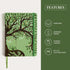 Rileys Tree of Life 8" x 6" Blank Journal, 240 Pages Ivory Paper for Men and Women