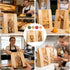 IMagicoo 25 (25, 14.2"x8.3"x3.6") Pcs Bread Bags for Homemade Bread, Paper Sourdough Bags with window, Large Bakery