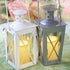 Waterproof Battery Operated LED Pillar Candle, Flameless Flickering Electric Light with Timer for Outdoor Decoration