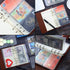Shappy 18 Pieces A6 Size Binder Pockets with Different Partitions, Waterproof Plastic Binder Folders with Zipper Loose
