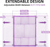 Marbrasse Expandable Desk Drawer Organizer, Mesh Drawer Organizer Tray with 10 Adjustable Compartments, Desk Organizers and Accessories for Office Supplies, Makeup & Vanity (Expandable-Purple)