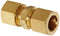 Anderson Metals 50062-08 Brass Compression Tube Fitting, Union, 1/2" x 1/2" Tube OD