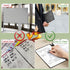 Whiteboard Notebook, Portable Dry Erase White Board Book, Reusable Double-Sided Meeting Notebook with Marker Pen