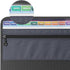 MEGREZ Expanding File Folder with 13 Pockets, 2 Pack A4 Paper Organizer with Zipper, Black