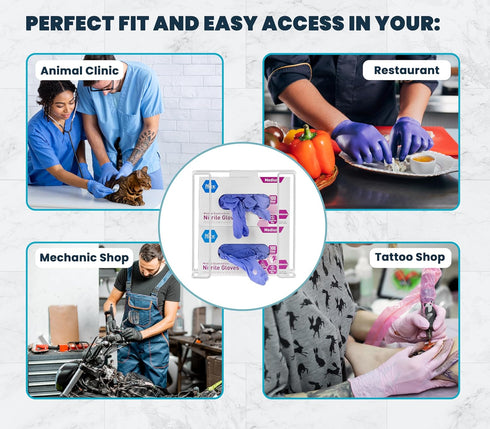 2 Alpine Glove Holder for Wall Mount - Latex Glove Holder Wire Glove Dispenser for Wall Disposable Glove Box & Tissue