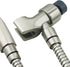 YOO.MEE Adjustable Shower Arm Bracket, 360° Swivel POM Ball Joint, Brushed Nickel Finish