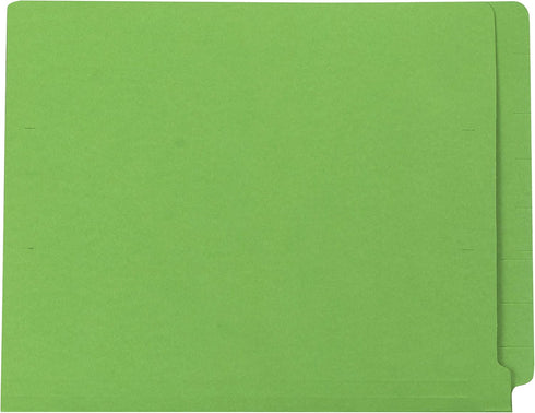 The File King Green File Folder, Full Side Tab, Letter Size, Box of 100, 11-Point Fiber Construction, USA Made
