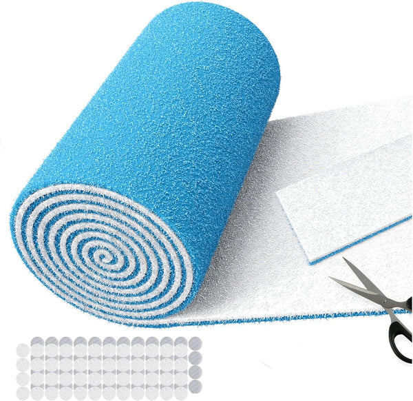 Air Vent Filters Roll, MERV 8 Triple Filtration Electrostatic Air Filter Material, Cut to Fit (up to 60 filters) 12x90