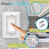 Light Switch Cover Bling, 2023 Glitter Cute Switch Plate Covers, Silver Rhinestones White Texture Electrical Outlet