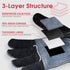 YESWELDER Leather Work Gloves for Men or Women,Suitable for welding | gardening |construction etc. Cowhide leather with cotton lining, wrist closure, grippy and durable.Reinforced palm,Black-gray L