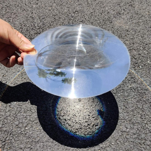 200mm (7.9''), 200mm, 200mm) Fresnel Lens Magnifier, Diameter Focal Length Acrylic Lens (not Glass), for Physics
