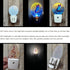 Uanvaha 0.5W Boho Gold Egg Night Light, Printed Bokeh Sparkle Design Plug into Wall with Dusk to Dawn Sensor, Soft Warm